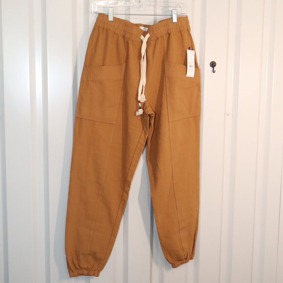 Sol Angeles Womens Mara Cotton Canvas Pant Size Med Color Ember Jogger Style NWT - Picture 1 of 9